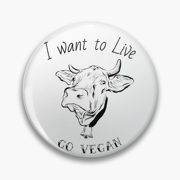 Item preview, Vegan Cow - I Want To Live designed and sold by jrobdesignz.