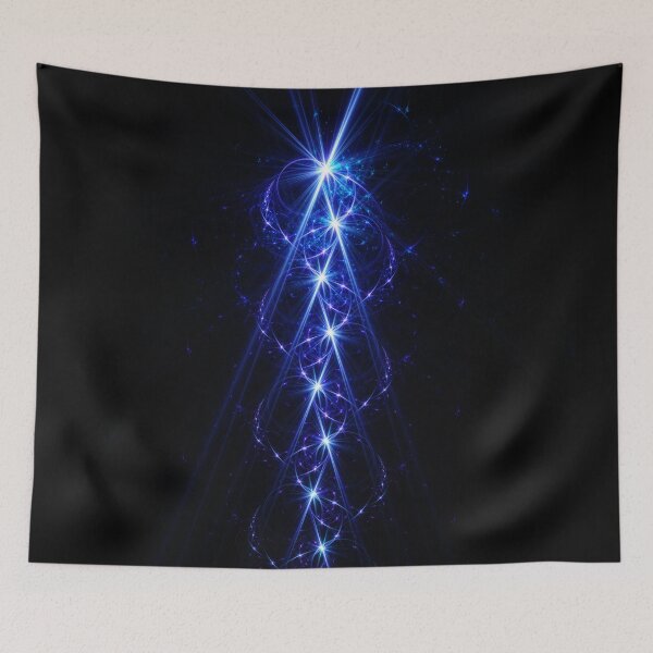 Item preview, Beautiful Abstract Pattern Of Colored Smooth Lines On A Black Background designed and sold by tatkhagata.