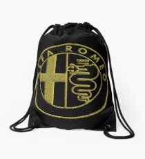 LOGO ALFA ROMEO GOLD Drawstring Bag