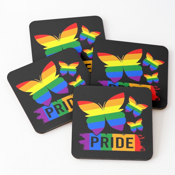 Item preview, Rainbow Butterflies - Gay Pride designed and sold by Dmetalx Art Apparel.