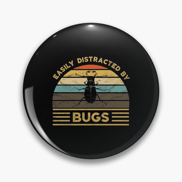 Item preview, Easily Distracted By Bugs Vintage Retro Bugs Lover designed and sold by bramlettaw.