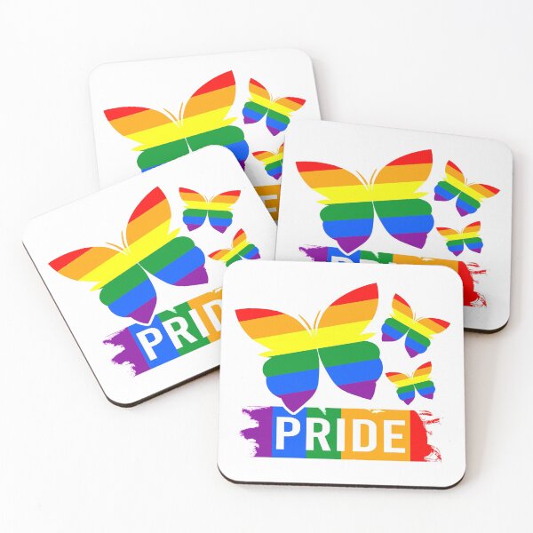 Item preview, Rainbow Butterflies - Lgbt Pride designed and sold by Dmetalx Art Apparel.