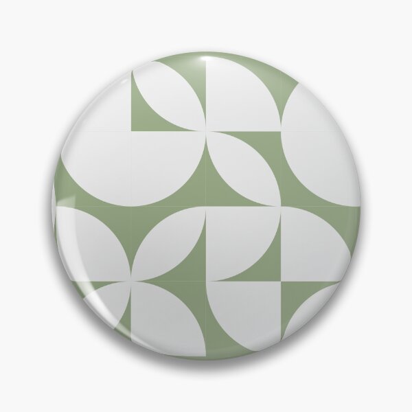 Item preview, Abstract Pastel Green Circles Modern Mid Century Geometric Pattern Scandinavian Rustic Interior designed and sold by BONBcreative.