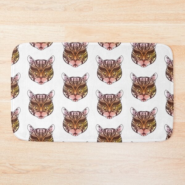 Item preview, Cat head, Cat head in colours  designed and sold by kMariaART.