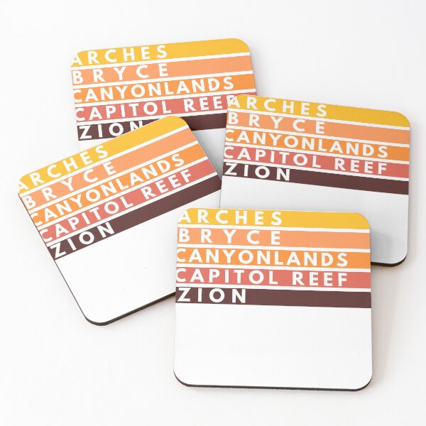 Item preview, Utah Mighty 5 National Parks Arches Bryce Canyonlands Capitol Reef Zion designed and sold by BadLatitude.