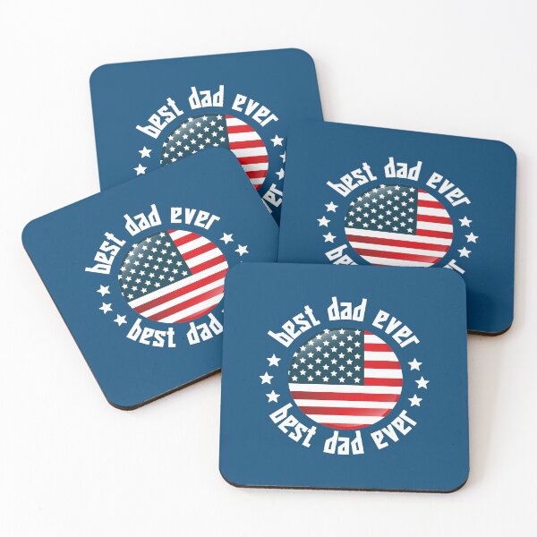 Item preview, Best Dad Ever With US American Flag #3 designed and sold by SalahBlt.