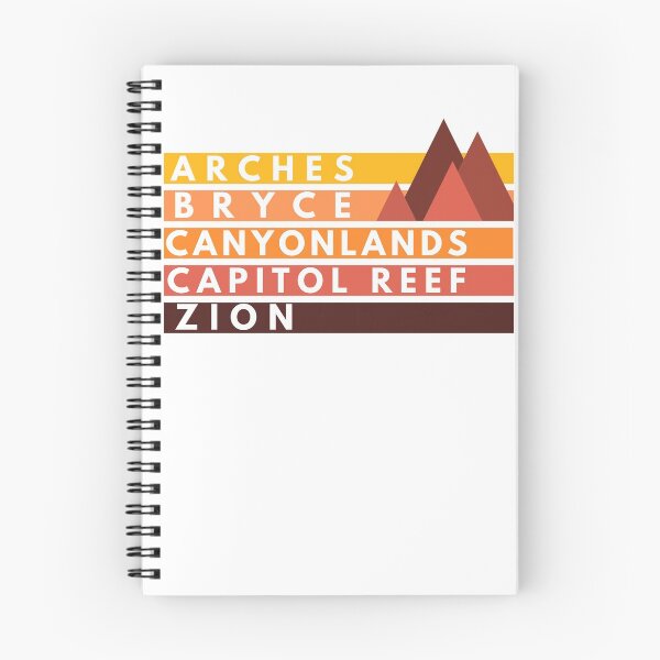 Item preview, Utah Mighty 5 National Parks Arches Bryce Canyonlands Capitol Reef Zion designed and sold by BadLatitude.