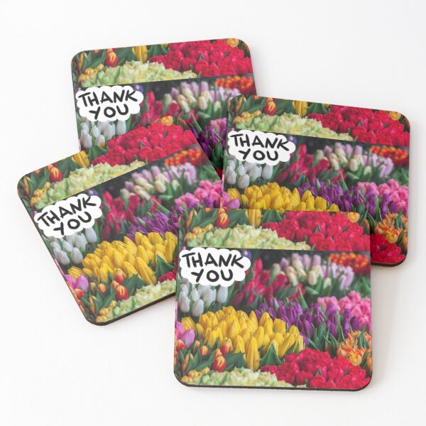 Item preview, Colorful Tulips with Thank you designed and sold by Mamta Thakkar.
