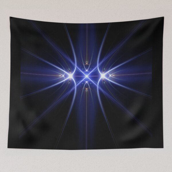 Item preview, Beautiful Abstract Pattern Of Colored Smooth Lines On A Black Background designed and sold by tatkhagata.