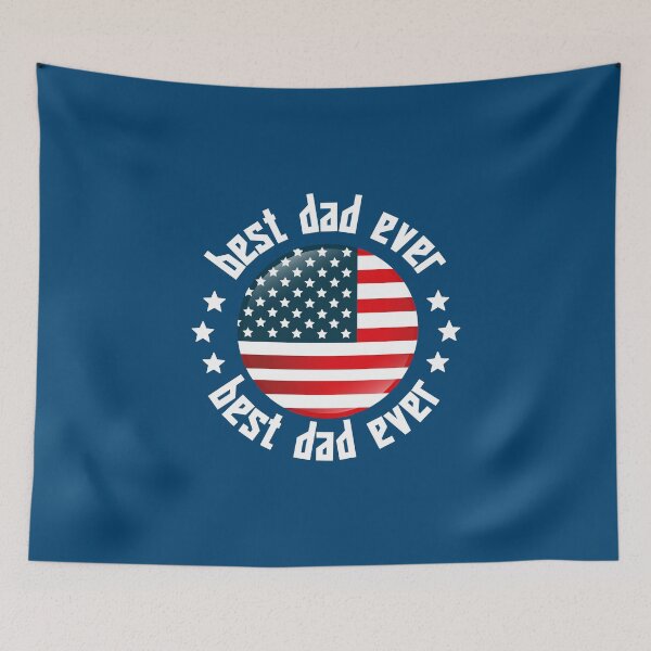 Item preview, Best Dad Ever With US American Flag #4 designed and sold by SalahBlt.