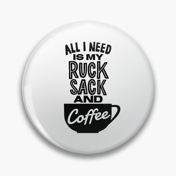 Item preview, Ruck Sack and Coffee Quote designed and sold by HalpinDesign.