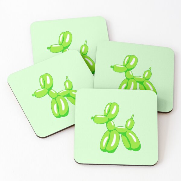 Item preview, Green Balloon Animal Dog designed and sold by NewtandThistle.