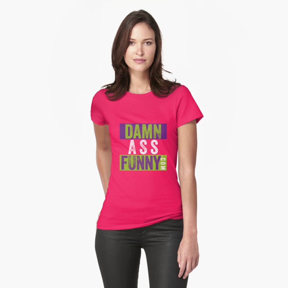 Item preview, Fitted T-Shirt designed and sold by DamnAssFunny.