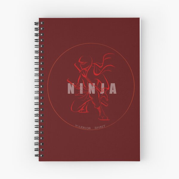 Artikelvorschau, Hockendes Ninja Red Circle Logo entworfen und verkauft von Warrior  Spirit.