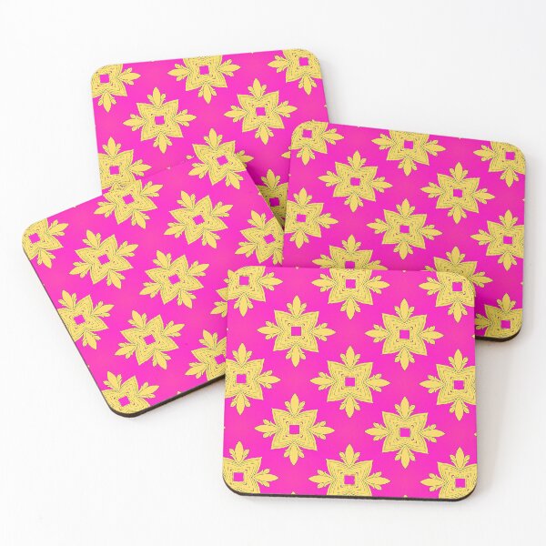 Item preview, Passionate Pink and Gold - Repeat Pattern designed and sold by LaRoach Digital Arts.