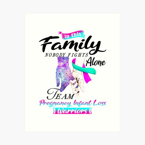 Item preview, In This Family No One Fights Alone Team Pregnancy Infant Loss Warrior designed and sold by deputylove.