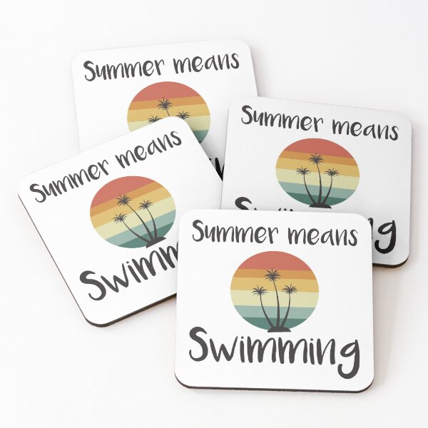 Item preview, Summer Means Swimming designed and sold by Gaalaxyz.