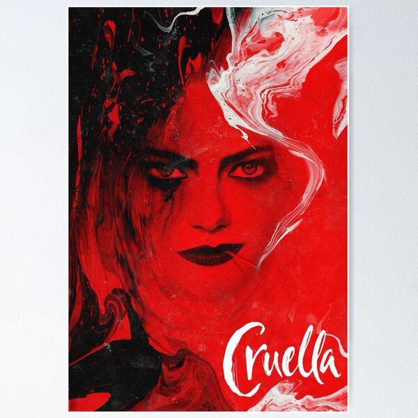 CRUELLA (2021) / CLOSE UP - 2 x 3 MOVIE POSTER MAGNET disney emma stone  cruela