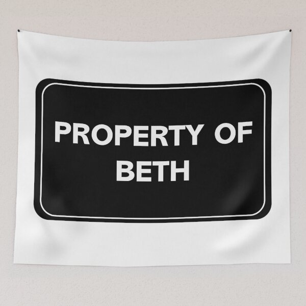 Item preview, Property of Beth designed and sold by wessica.