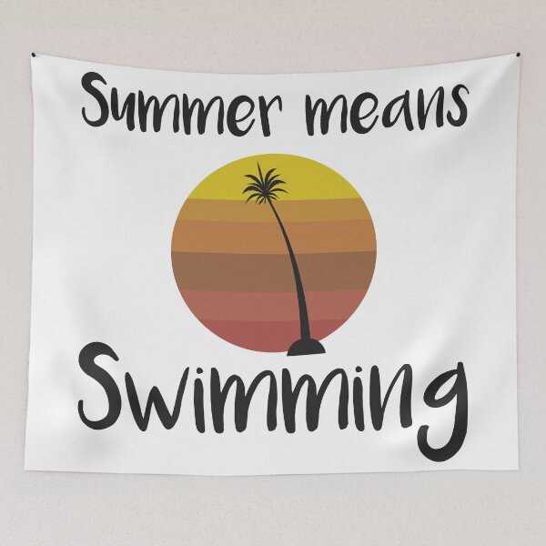 Item preview, Summer Means Swimming designed and sold by Gaalaxyz.