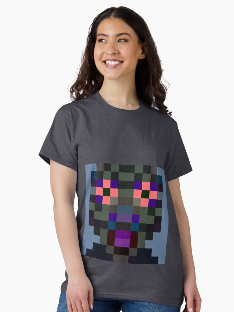 Thumbnail 2 of 7, Classic T-Shirt, Pixel Avatar R12 Monster designed and sold by Errorism.