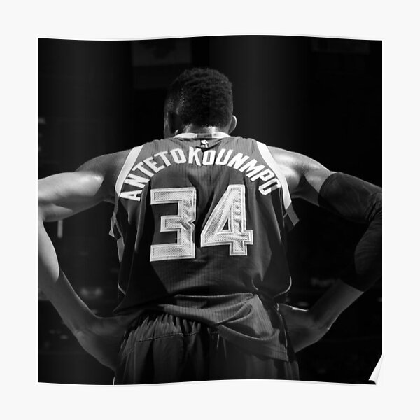 Giannis Antetokounmpo - Noir/Blanc Poster