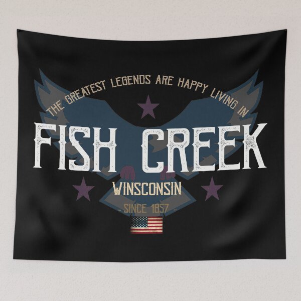 Item preview, The Greatest Legends Are Happy Living in Fish Creek, Wisconsin designed and sold by GoPublicTeam.