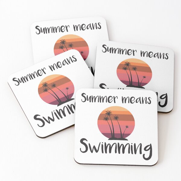Item preview, Summer Means Swimming designed and sold by Gaalaxyz.