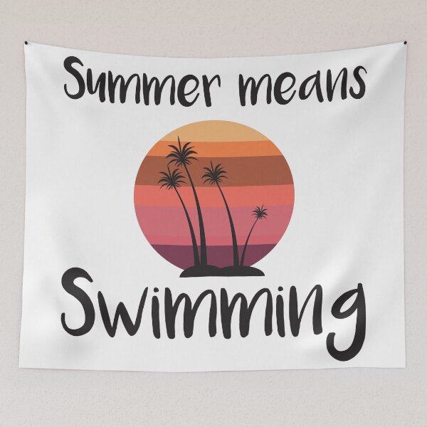 Item preview, Summer Means Swimming designed and sold by Gaalaxyz.