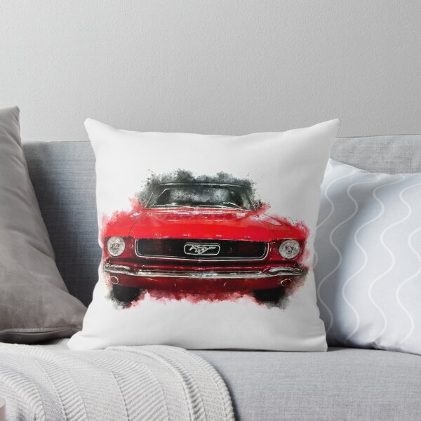 Item preview, Red 1966 Ford Mustang Convertible Watercolor Sketch designed and sold by Andreea Eva Herczegh.