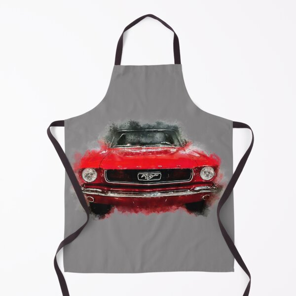 Item preview, Red 1966 Ford Mustang Convertible Watercolor Sketch designed and sold by Andreea Eva Herczegh.