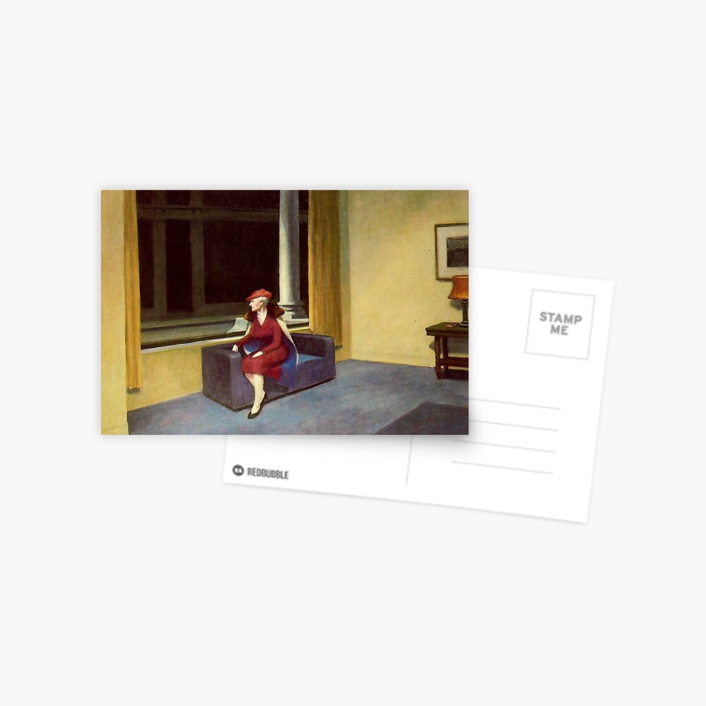 Edward Hopper Hotel Window Postcard for Sale by DevineDesignz