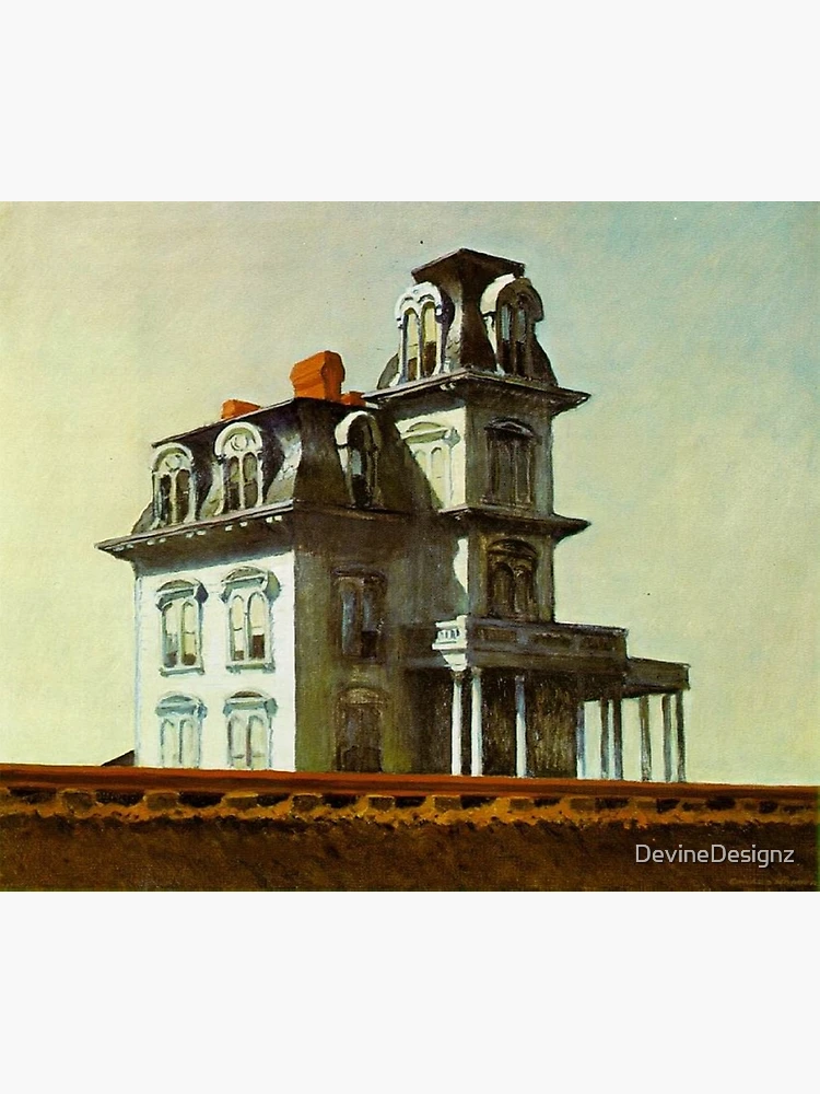 Hotel by a Railroad Painting by Edward Hopper Art Reproduction 