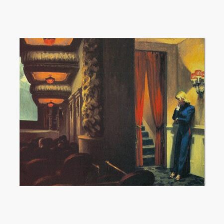 Edward Hopper - New York Movie Art Board Print