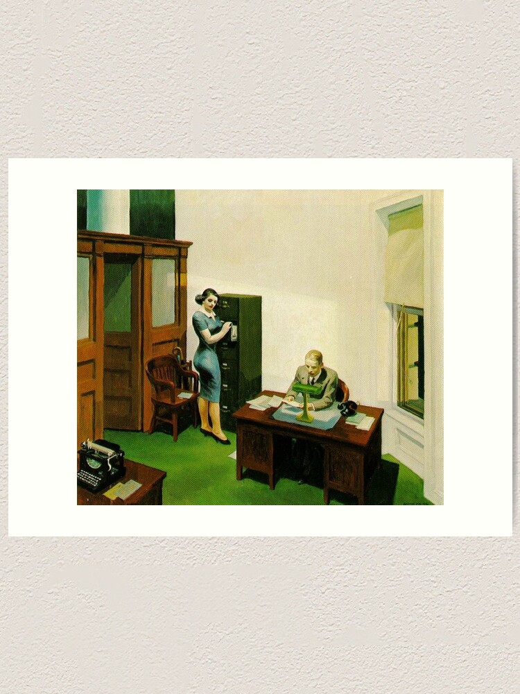 New York Office - Edward Hopper - Art Prints