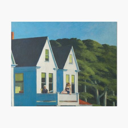 Edward Hopper - Second Story Sunlight Art Board Print
