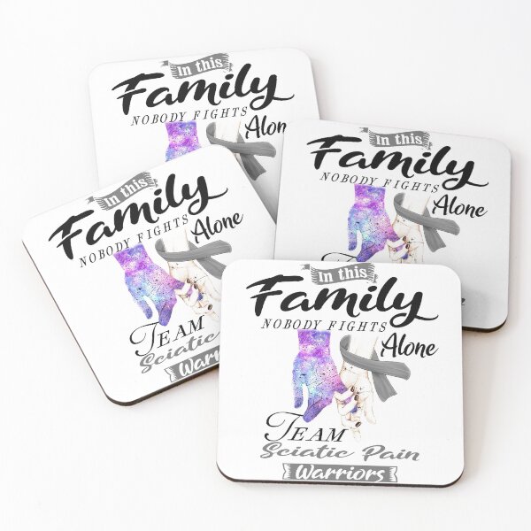 Item preview, In This Family No One Fights Alone Team Sciatic Pain Warrior designed and sold by deputylove.