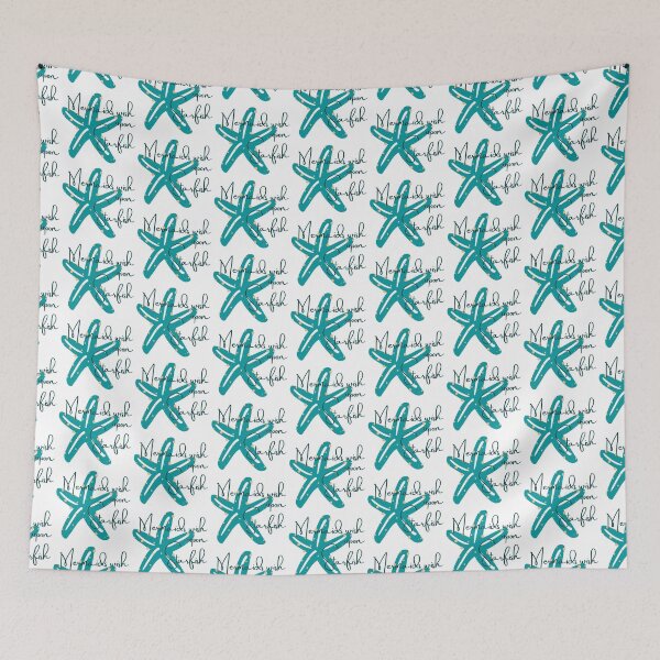 Item preview, Mermaids Wish Upon Starfish (Blue) designed and sold by elevated-aura.