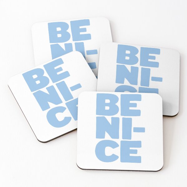 Item preview, Be nice (blue) designed and sold by clarabjensen.