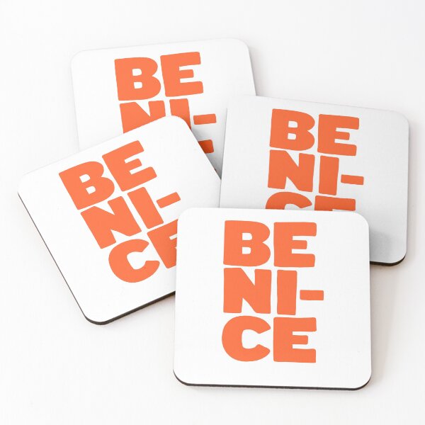Item preview, Be nice (red/orange) designed and sold by clarabjensen.