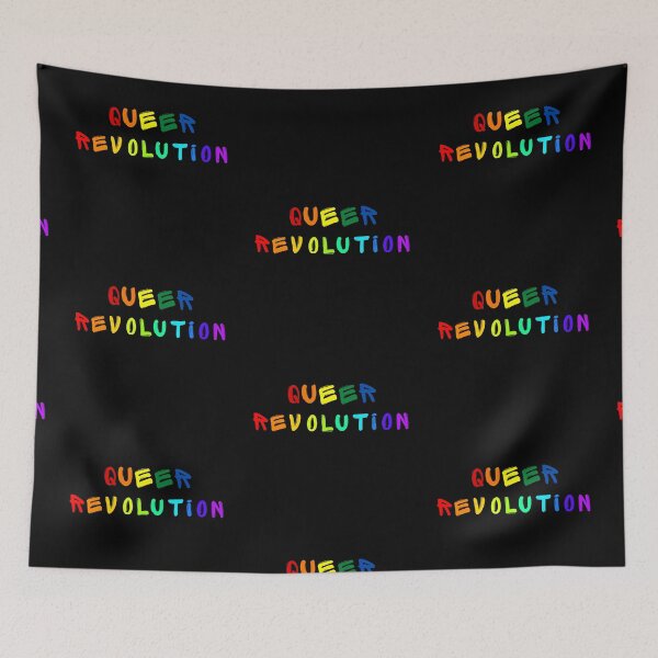 Item preview, Queer Revolution rainbow graffiti  designed and sold by tiredandbored.