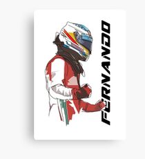 Fernando Alonso Canvas Print