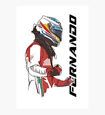 Fernando Alonso Photographic Print