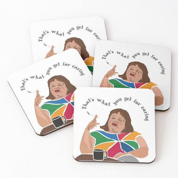 Item preview, Lynne Postlethwaite, Magda Szubanski, Fast Forward, Australian comedy icon. "That’s what you get for caring." designed and sold by wheatbeltdesign.