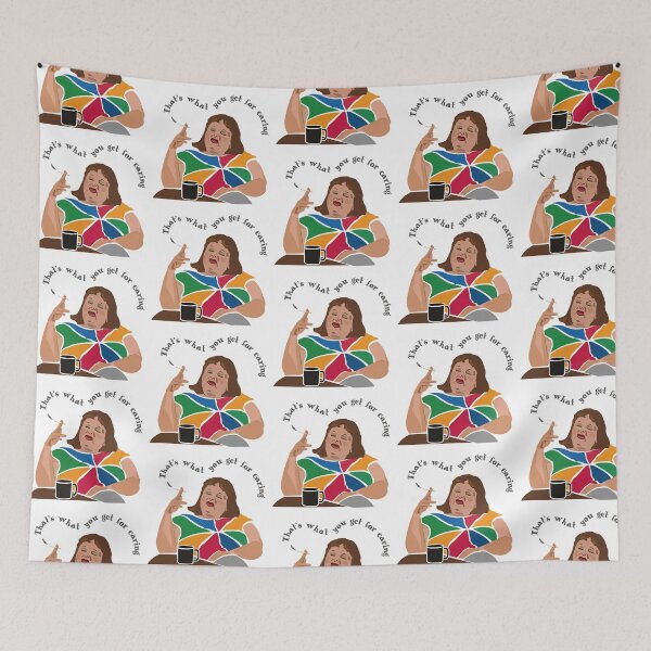 Item preview, Lynne Postlethwaite, Magda Szubanski, Fast Forward, Australian comedy icon. "That’s what you get for caring." designed and sold by wheatbeltdesign.