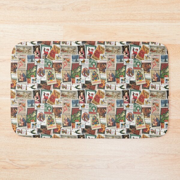 Item preview, Vintage Christmas Stamps designed and sold by VintageStyle.