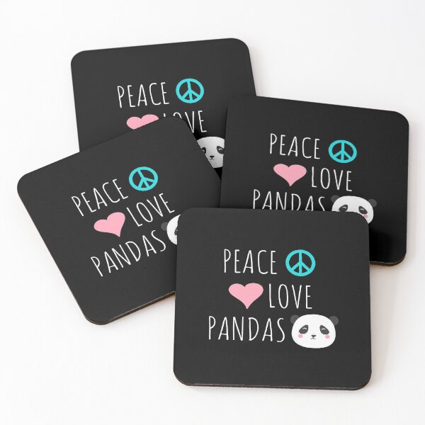 Item preview, Peace Love Pandas Cute Panda Bear Animal Pet Love Gift designed and sold by ueenanerne.
