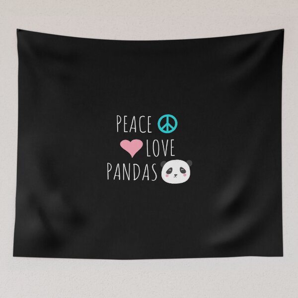 Item preview, Peace Love Pandas Cute Panda Bear Animal Pet Love Gift designed and sold by ueenanerne.