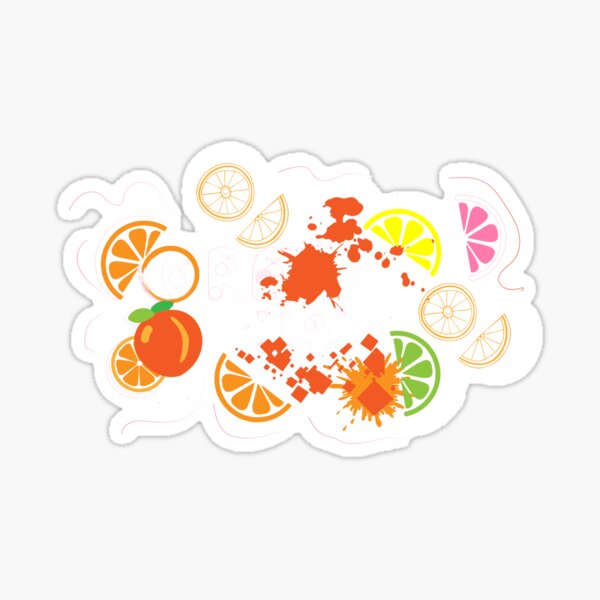 Orange  Sticker