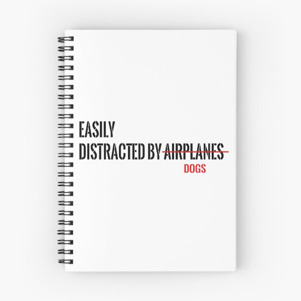 Item preview, Easily Distracted By Airplanes or dogs designed and sold by Alluka Brand.